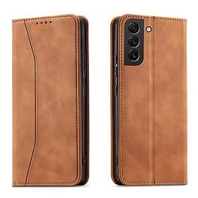 S23 Plånboksfodral Magnet Fancy Brun