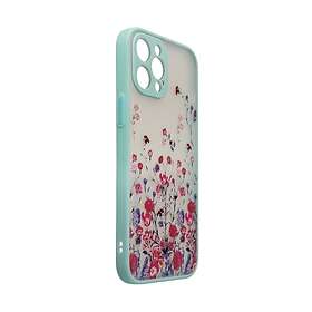 iPhone 12 Skal Design Floral Ljusblå