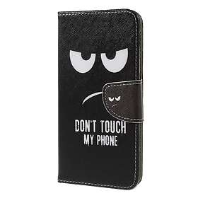 Plånboksfodral för Galaxy A7 2018 Don't Touch My Phone