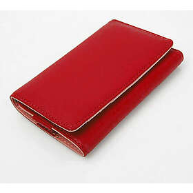 mobilplånbok i konstläder (Röd)
