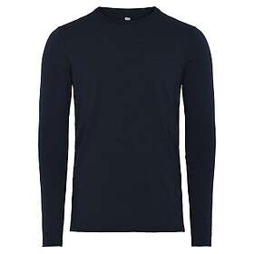 Dovre Organic Wool Long Sleeve Shirt Navy-2 Medium
