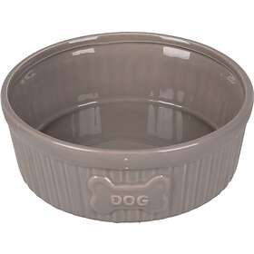 Flamingo Dog Bowl Mabel Ceramic Taupe 640ml, Ø 15cm
