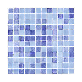 MOS Glas VP1158PAT blå 31,6x31,6 cm