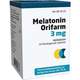 Orifarm Melatonin 3mg 10 Tabletter