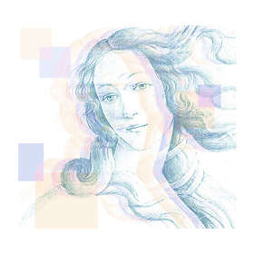 Komar Fototapet Venus vit IAX6-0040