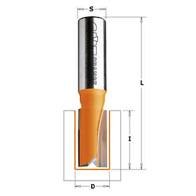 CMT Rak notfräs ; S=6 mm; D=4 mm