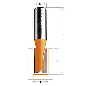 CMT Rak notfräs ; S=8 mm; D=7 mm