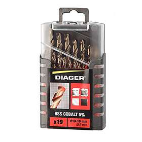 Diager 708D Metallborrsats 1-10mm 19st