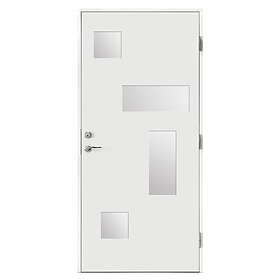 Br. Johansson Ytterdörr SY148 Sotat Glas YDS78/105 M9x20 H LH3 NCS S-0500-N 96120_Kvit