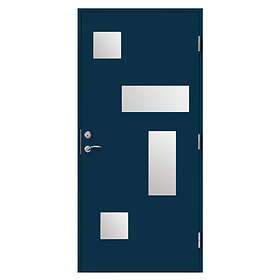 Br. Johansson Ytterdörr SY148 Sotat Glas YDS78/105 M9x20 V LH3 NCS S-7020-B 96121_Blå