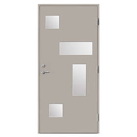 Br. Johansson Ytterdörr SY148 Sotat Glas YDS78/105 M10x21 H LH3 NCS S-3502-Y 96126_Grå