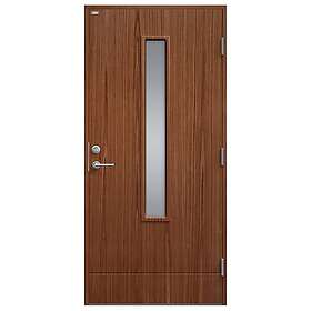 Diplomat Ytterdörr Laila Träfanér Klarglas Teak 10x21 Höger