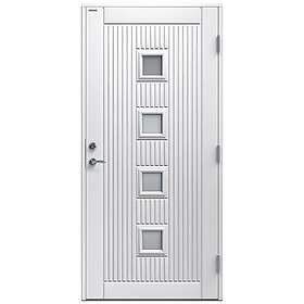 Diplomat Ytterdörr Nike Klarglas 10x20 NCS S-0500-N Vit Höger 9600201102002_KVit