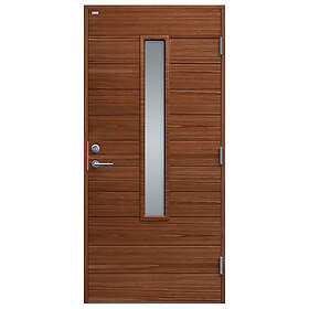 Diplomat Ytterdörr Clara Träfanér Klarglas Teak 9x21 Höger