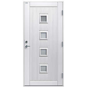 Diplomat Ytterdörr Nike Klarglas 10x20 NCS S-0502-Y Vit Höger