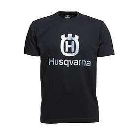 Husqvarna T-Shirt, marinblå stor logotype S
