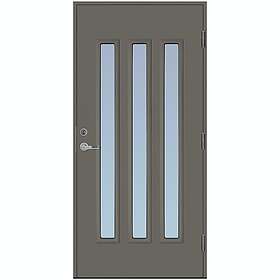 Scandidoor Ytterdörr Torp Trio 10x20 Vä Grå Frost 77187