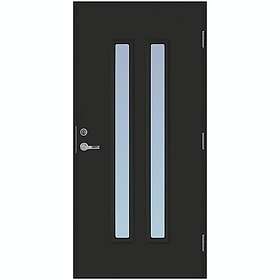 Scandidoor Ytterdörr Torp Duo 10x20 Vä Svart Frost 77867