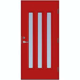 Scandidoor Ytterdörr Torp Trio 10x20 Hö Eldröd Klar 77114