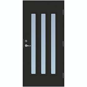 Scandidoor Ytterdörr Torp Trio 10x20 Vä Svart Frost 77215