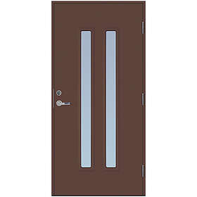 Scandidoor Ytterdörr Torp Duo 10x20 Vä Brun Klar 77819