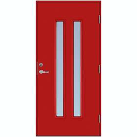 Scandidoor Ytterdörr Torp Duo 10x20 Vä Eldröd Klar 77779