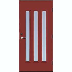 Scandidoor Ytterdörr Torp Trio 10x20 Vä Röd Frost 77171