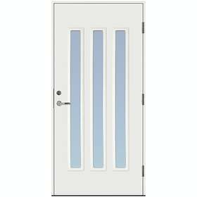 Scandidoor Ytterdörr Torp Trio 10x20 Hö Snövit Frost 77230