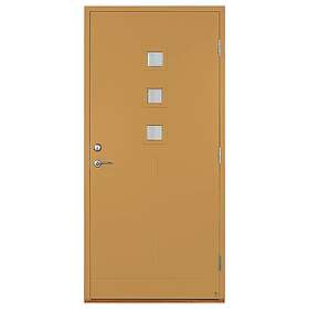 Leksandsdörren Ytterdörr Saltö Klarglas Gul 100x200 Höger S 2040-Y20R 1020HV48G_Gul