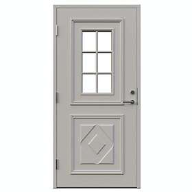 Leksandsdörren Ytterdörr Björkberg 10x21 V NCS S-1502-Y50R 1021VV90G_LGrå