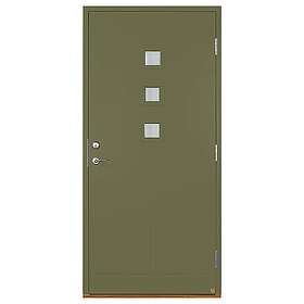 Leksandsdörren Ytterdörr Saltö Klarglas Grön 100x210 Vänster S 5020-G70Y 1021VV48G_Grön