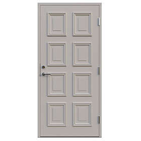 Leksandsdörren Ytterdörr Gråda 10x20 H NCS S-1502-Y50R 1020HV56_LGrå