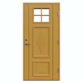 Leksandsdörren Ytterdörr Lisselby Klarglas glas 10x20 H NCS S-2040-Y20R 1020HV36G_Gul