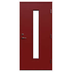 Leksandsdörren Ytterdörr Vargnäs 10x21 H NCS S 4050-Y90R 1021HV83G_Röd