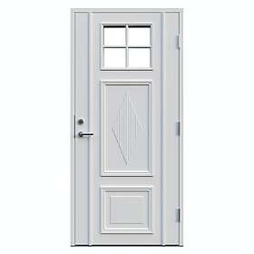 Leksandsdörren Ytterdörr Lisselby Klarglas glas 10x20 H NCS S-0502-Y 1020HV36G