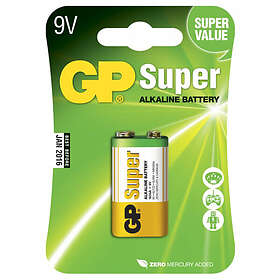 GP Batteries Super Alkaline 9V-batteri (6LF22)