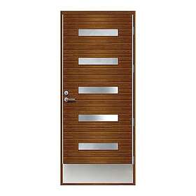 Kaski Ytterdörr Träpaneldörr Kristinestad Brun Lasyr 90x200 V 19357-9x20V_Brun