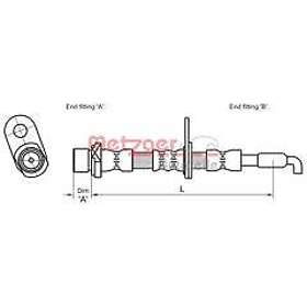 Metzger Bromsslang 4110029