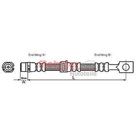 Metzger Bromsslang 4115194