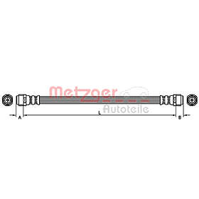 Metzger Bromsslang 4110360