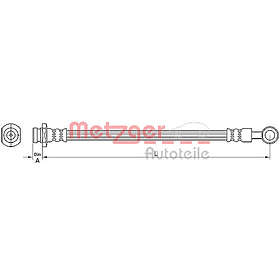 Metzger Bromsslang 4110491