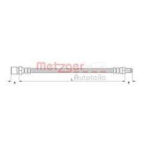 Metzger Bromsslang 4118575