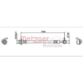 Metzger Bromsslang 4112005