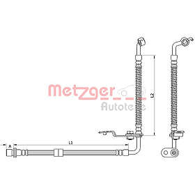 Metzger Bromsslang 4110878