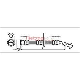 Metzger Bromsslang 4112167