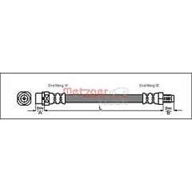 Metzger Bromsslang 4110044