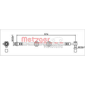 Metzger Bromsslang 4111760