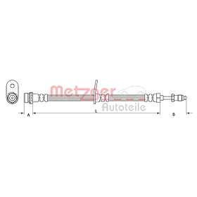 Metzger Bromsslang 4111360