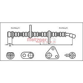 Metzger Bromsslang 4113501