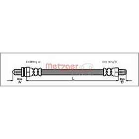 Metzger Bromsslang 4112517
